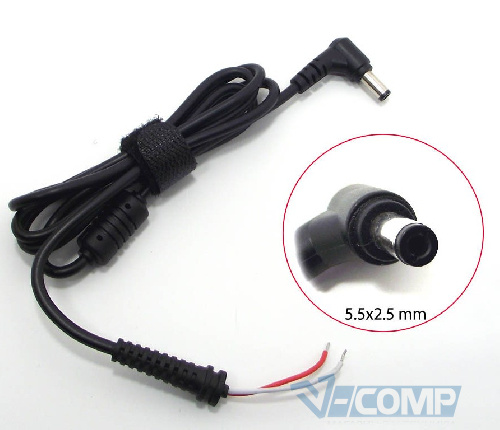 DC кабель от блока питания к ноутбуку ноутбуку Asus, Toshiba, Lenovo (5.5*2.5) 65W - 90W