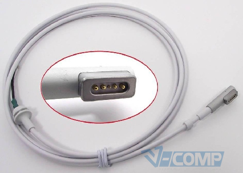 DC кабель от блока питания к ноутбуку Apple MAgSafe 65W, 85W. L-Shape Original