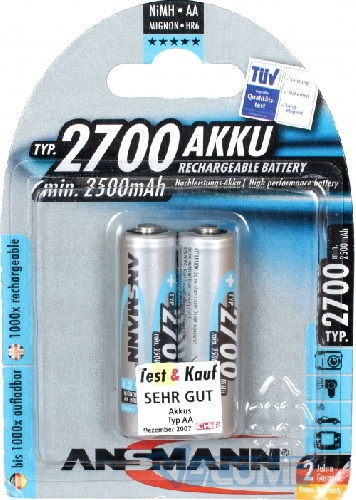 Аккумулятор Ansmann AA 2700mAh * 2