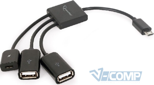USB концентратор Gembird OTG Mobile USB Hub UHB-OTG-02 Micro USB Black