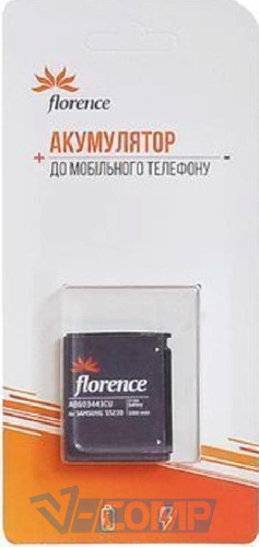 Аккумуляторная батарея Florence (AB603443CU) для Samsung G800,  L870, Star S5230