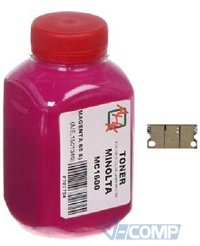 Тонер AHK для Konica Minolta MC1600/1680, 85g, Magenta + chip (1501342)
