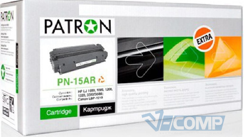 Картридж Patron для HP LJ 1200/1220/1000 Extra, Black (PN-15AR)