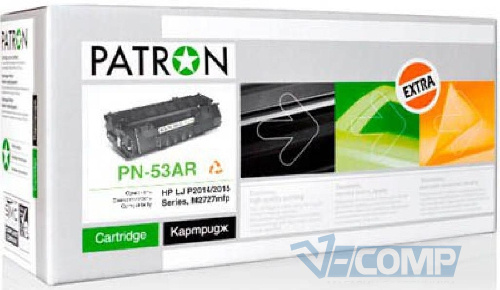 Картридж Patron для HP LJ P2015/2014 Extra, Black (PN-53AR)