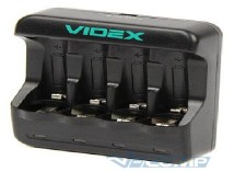 Зарядное устройство Videx VCH-N400, 4хAA/AAA, Black