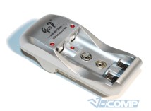 Зарядное устройство Godp C812, AA/AAA/9V, Silver