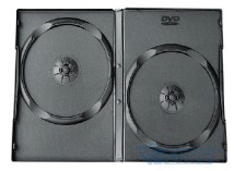 Коробка для дисков BOX DVD/CD (13.5 мм х 19 мм) на 2 диска 9мм, Black