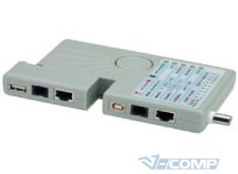 Network cable tester RX-1000, RJ12RJ45RG-58USB