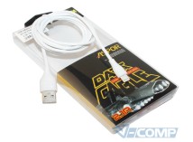 Кабель Aspor AC-02 Plus 2.1A USB - Lightning, 2м, White (AC-02 Plus White)