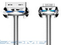 Кабель Hoco Shadows Knight U30 USB - microUSB, 1.2м, Steel (U30 microUSB Metal Steel)