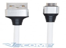 Кабель Hoco Tricyclic Silicone U46 USB - microUSB, 1м, Steel (U46 microUSB Steel