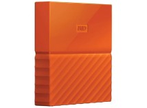 Внешний жесткий диск Western Digital My Passport, 1Tb, Orange (WDBYNN0010BOR-EEEX)