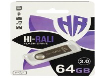 Флешка Hi-Rali Shuttle Series, 64Gb, Silver (HI-64GB3SHSL)