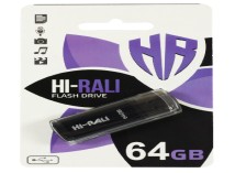 Флешка Hi-Rali Stark Series, 64Gb, Black (HI-64GBSTBK)