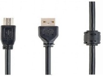 Кабель Cablexpert USB 2.0 AM/BM, 1.5м, Black (CCFB-USB2-AMBM-1.5M)