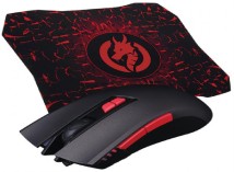 Комплект миша + килимок Piko FX72, Black (1283126489495)