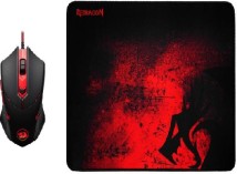 Комплект миша + килимок Redragon M601BA USB, Black/Red (78226)