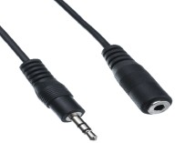 Кабель Piko Jack 3.5mm M -  Jack 3.5mm F, 3м, Black (1283126473920)