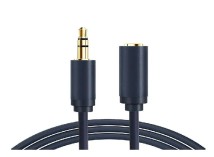 Кабель Cabletime Audio Jack 3.5mm M - Jack 3.5mm F 3pin, 3м, Black (CF16N)