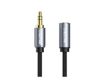 Кабель Cabletime Audio Jack 3.5mm M - Jack 3.5mm F 3pin, 0.3м, Black (CF11D)