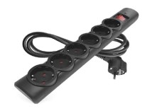 Мережевий фільтр EMOS P54219 6р/3м, Black (EMOS P54219)