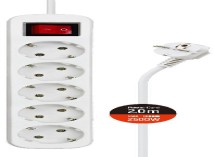 Мережевий фільтр ColorWay CW-PSEA52W 5р/2м, White (CW-PSEA52W)