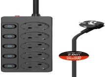 Мережевий фільтр ColorWay CW-PSEA52SBK 5р/2м, Black (CW-PSEA52SBK)