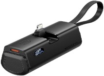 Універсальна мобільна батарея Vention 22.5W Built-in USB-C and Lightning Cables, 4 800mAh, Black (FHRB0)