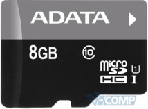 A-Data MicroSDHC UHS-I, 8GB, Class 10 (AUSDH8GUICL10-R)
