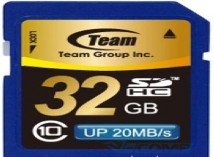 Team SDHC, 32Gb, Class 10 (TSDHC32GCL1001)