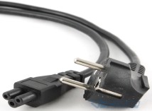Кабель питания 220V для ноутбука Cablexpert CEE 7/17 - C5, 1.8м, Black