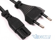 Кабель питания для ноутбука ATcom CEE 7/16 2pin, 1.8м, Black (16134)