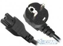 Кабель питания 220V Maxxter CEE 7/17 - C5, 1.8м, Black (CL-15-6)